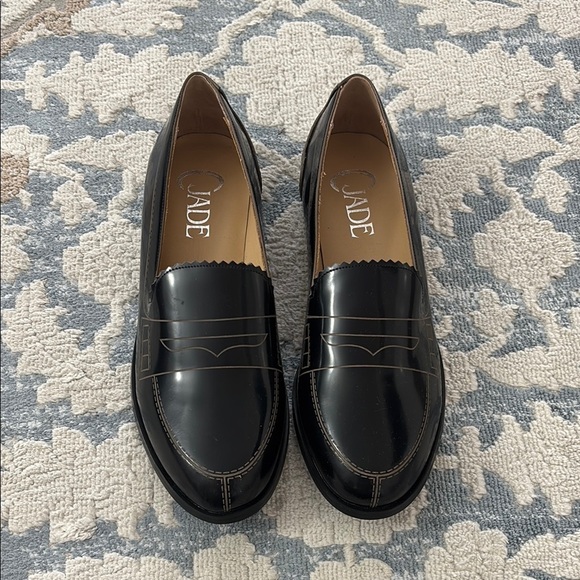Cjade Black Penny Loafer Flats Size 7.5 NEW - Picture 1 of 5